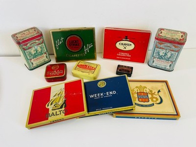 Vintage & Retro Cigarette, Apothecary Tin Box Sets