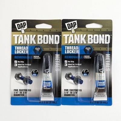 DAP Tank Bond Thread Locker Blue 6-ml. Lot Of 2