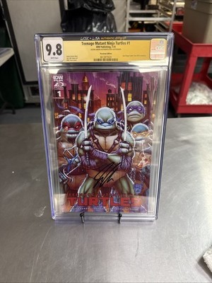 TMNT #1 CGC 9.8 Jason Aaron Signed Premium Edition IDW SDCC Excl 7/24