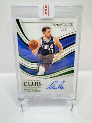 2022 Panini Immaculate SCS-LUD Luka Doncic Scorer’s Club Emerald Auto 3/5 Sealed