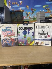 Untested Sega Master System  Lot of 3 CIB) Double Dragon, Columns ,Hang On