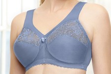 Glamorise MagicLift Bra   Wirefree   Wide Straps   Support   Plus Size   54H NIP