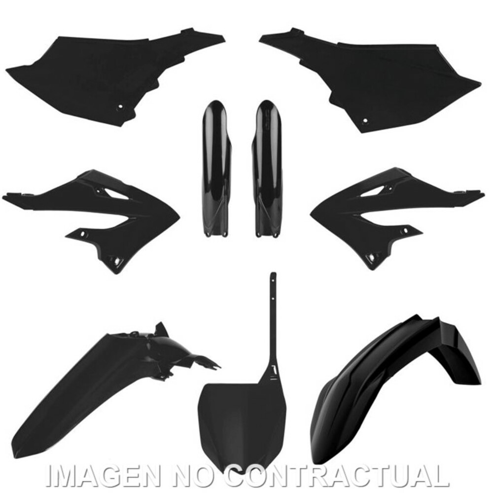 Kit Of Plastic Polisport-Black Yamaha yz125/250 for Moto Spares Accessories - Image 5