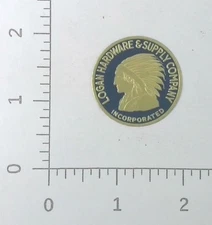 Vintage Logan Hardware & Supply Company West Virginia Coal Mining Sticker Decal