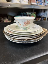 LENOX BUTTERFLY MEADOW RICE BOWL & PLATES PORCELAIN FLORAL NEW