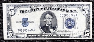 $5 1934  ((XF) Silver Certificate Crisp Note ** US PAPER CURRENCY AUCTIONS