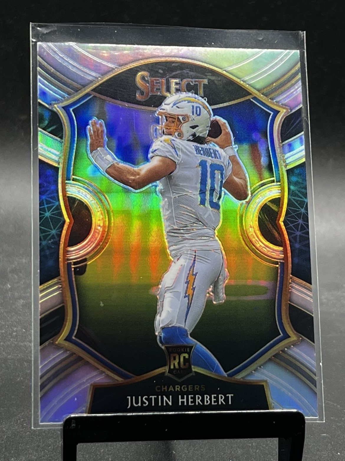 2020 Panini Select - Concourse Justin Herbert #44 Silver Prizm (RC)