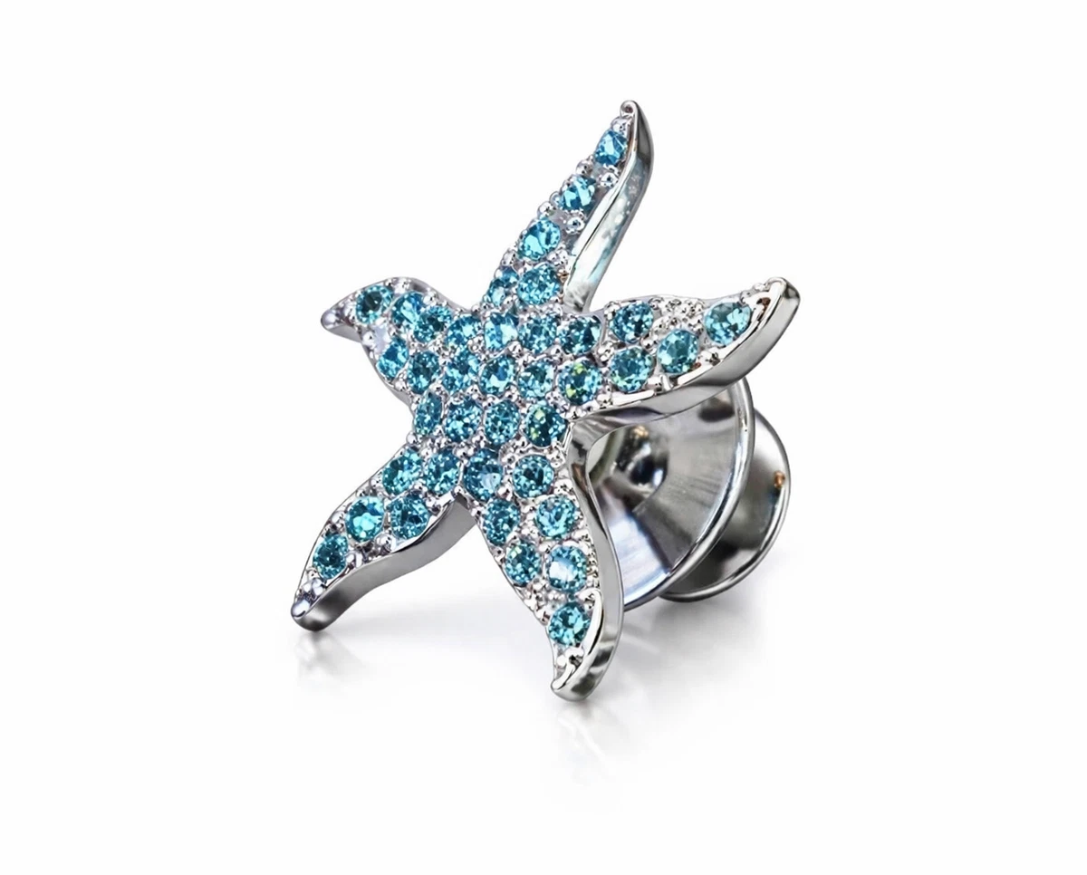 Swarovski SCS 2006 Blue Eternity Starfish Pin Brooch 861837