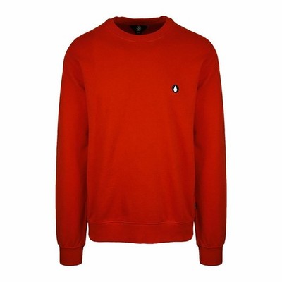 Volcom Herrenpullover orange klassisch L/S Rundhalsausschnitt