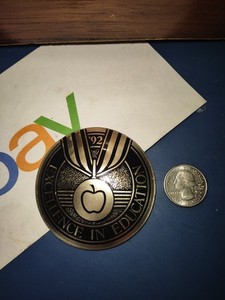 1992 Apple Medallion "Excellence In Education" Apple Memorabilia