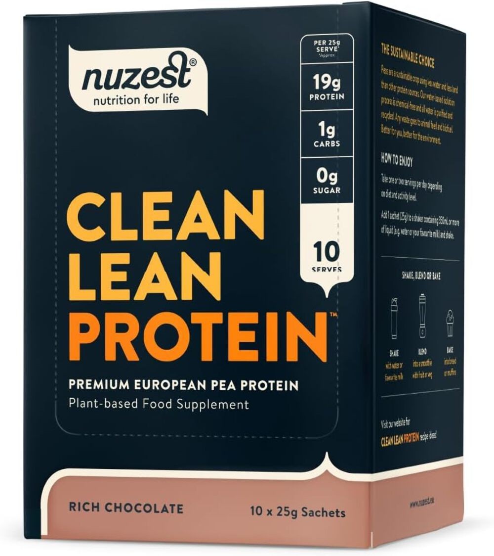 Nuzest Clean Lean Vegan Protein, Rich Chocolate - 10 x 25g