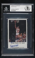 BAS 1988-89 Entenmann's Chicago Bulls John Paxson BGS Authentic Auto 3c7