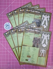 BattleTech GOTHIC - Premium Laminated Mech Record Sheet Set!  -New!
