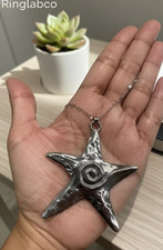Silver Tone Starfish Pendant Necklace Star Charm Chain Necklace