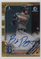 2019 Bowman Chrome Prospect Gold Refractor 35/50 Brock Deatherage Auto 1dm4