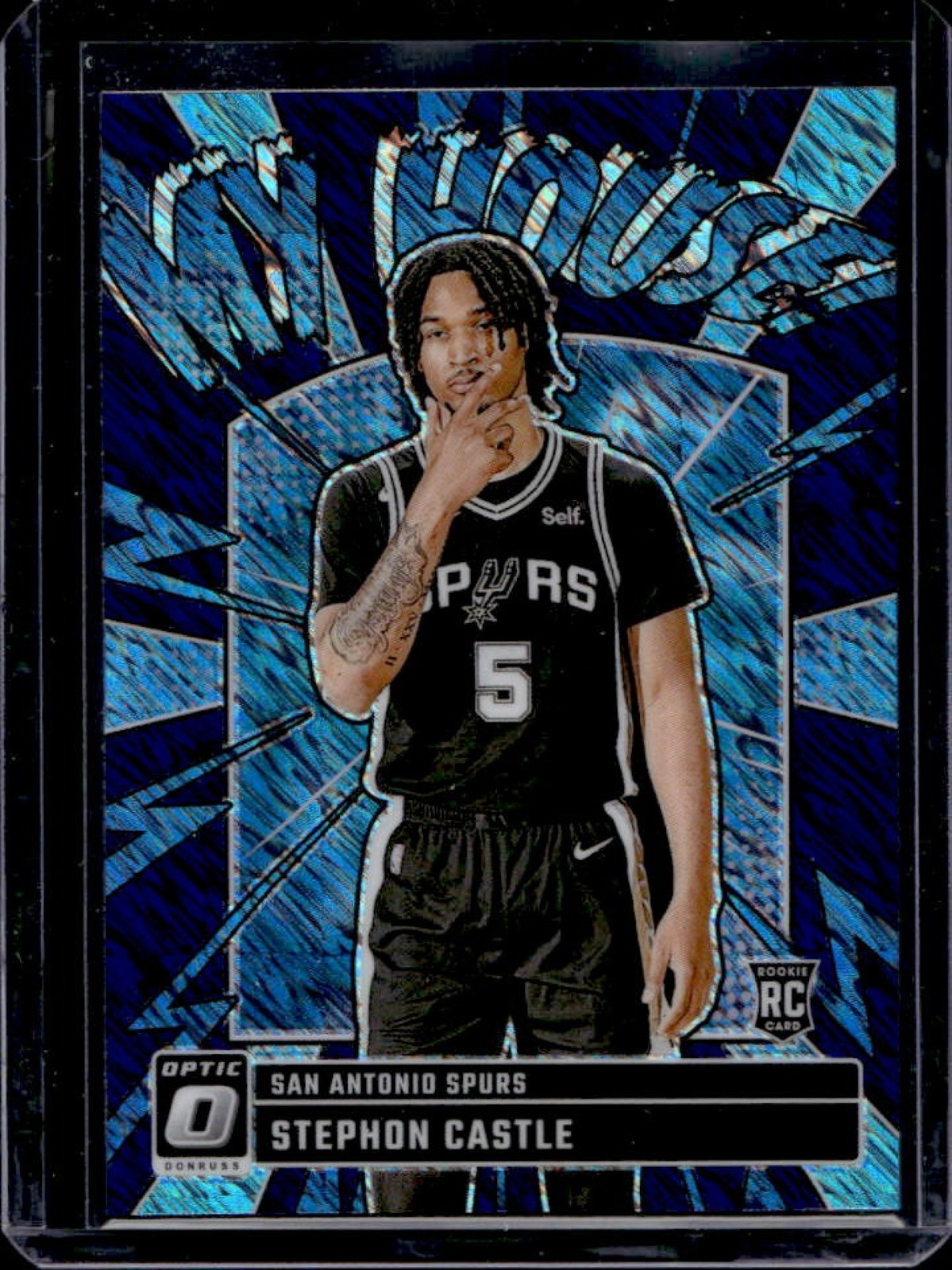 2024-25 Donruss Optic Stephon Castle My House RC Purple Shimmer #16 Spurs