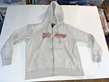 Vintage Ralph Lauren Polo Jeans Co. Gray Full Zip Hoodie Graphic Mens Size Large