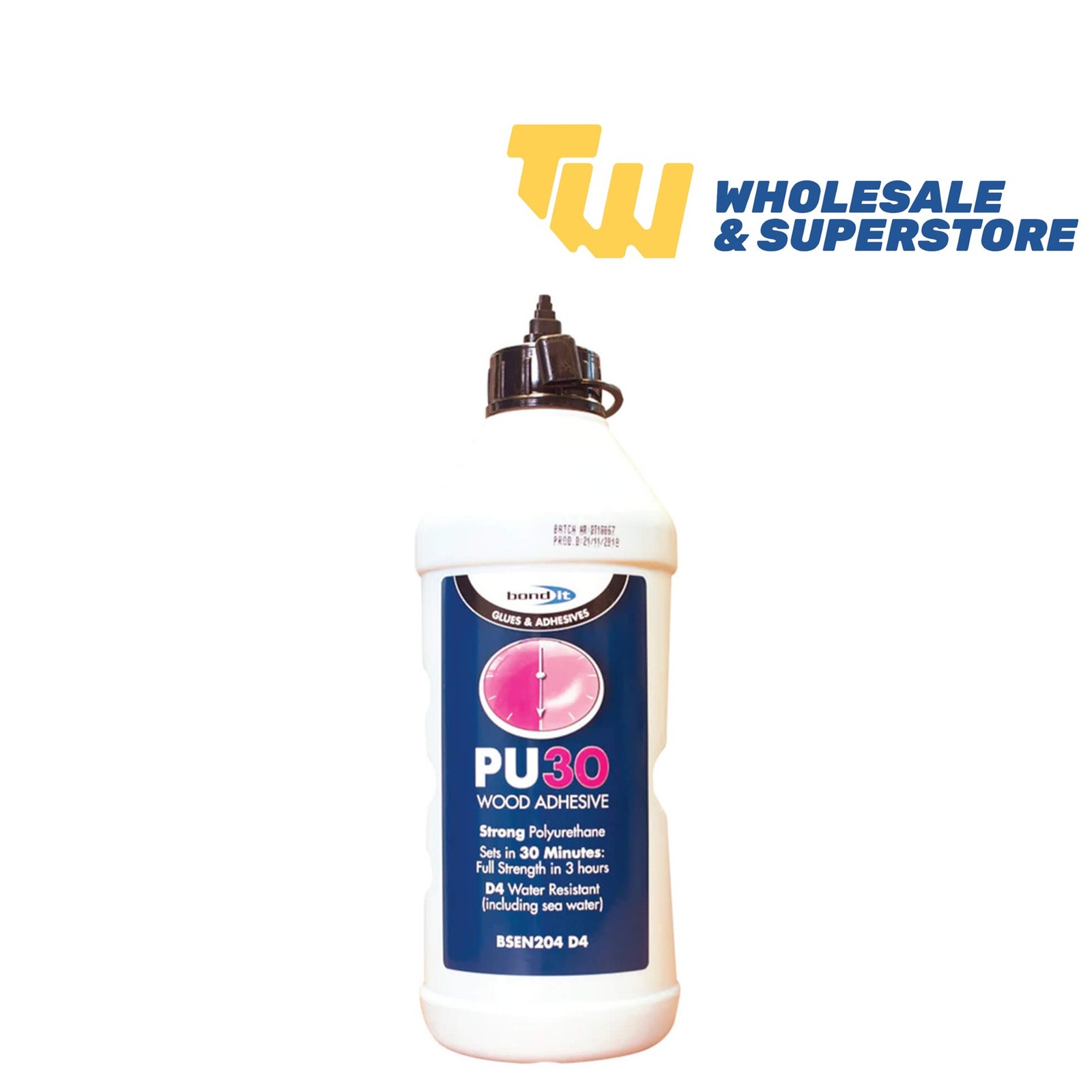 Bond It PU30 30 Minute Rapid Polyurethane Multi Purpose Wood Adhesive Glue 750g. - Image 2