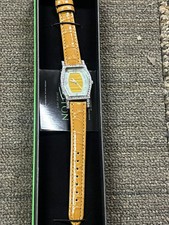 Croton Women's CN207514TNTI Honey Brown Leather Watch NIB