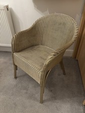Vintage Antique Lloyd Loom Gold Chair