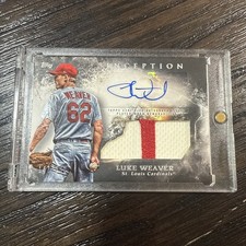 2018 Topps Inception /249 Luke Weaver #IAP-LW Patch Auto 14xj