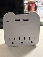 3 Wall Outlet Surge Protector With 2 USB-A Charging Ports - Open Box
