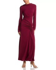 SIMKHAI Ferrera Long Sleeve Dress MSRP $645