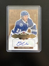 2016-17 FLEER SHOWCASE BRAYDEN POINT AUTOGRAPH ROOKIE CARD AUTO /499 NHL. rookie card picture