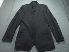Z Zegna Blazer Mens 42R Charcoal Gray Wool Two Button City Fit Sport Coat Italy