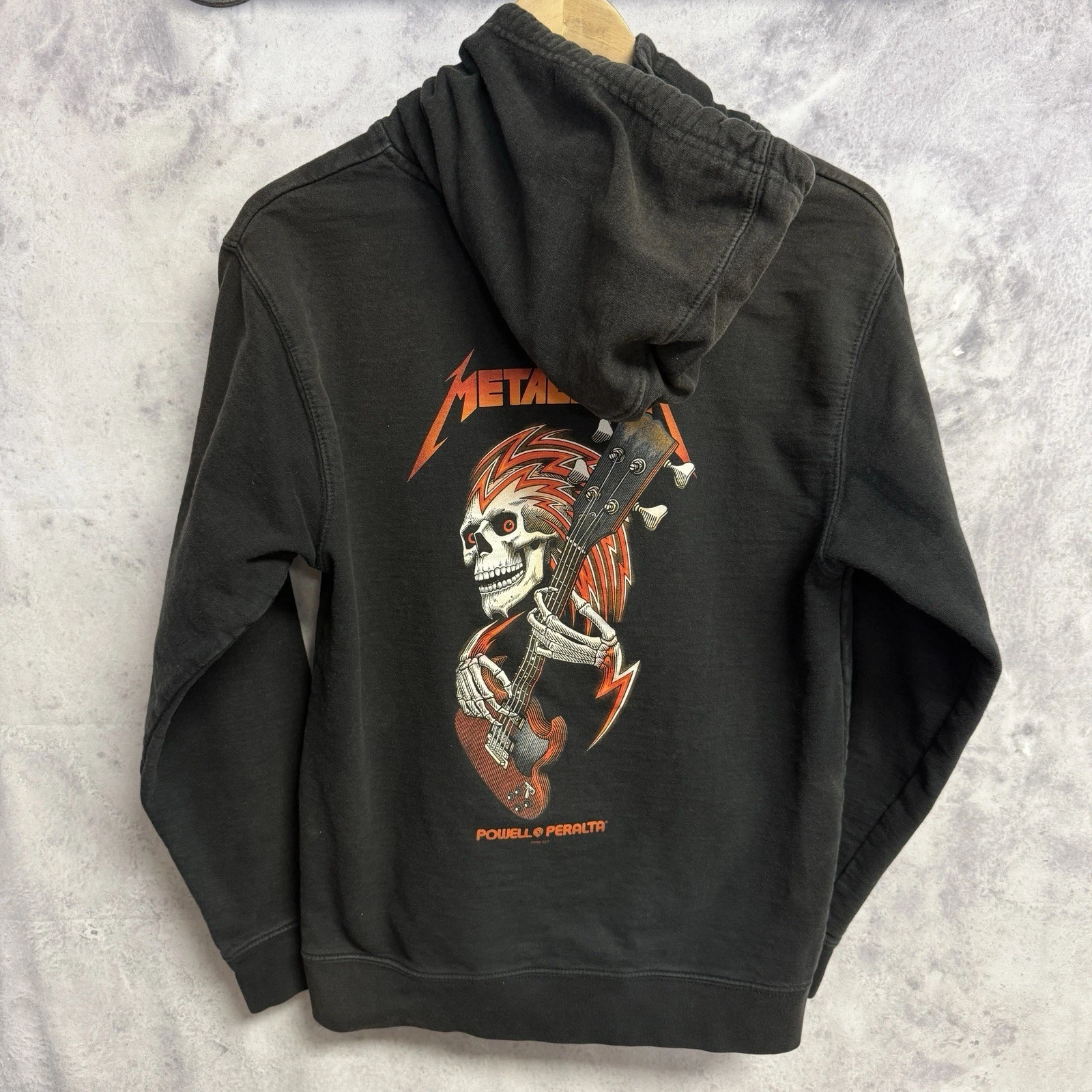 Powell Peralta Metallica Hoodie Small S Black Skateboard Rock Band Sweatshirt