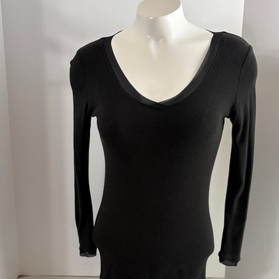Linq - Elegant Black Women's Top. 100% cotton, Size Small.
