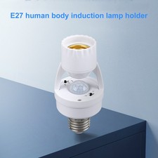 E27 Motion Sensor Lamp Holder LED Light Bulb Socket Adapter PIR E27 Lamp Ba VTCM