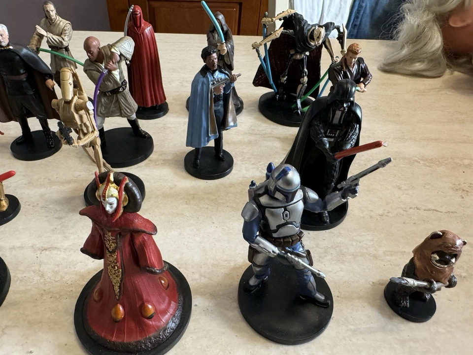 Lotto 19 Action figure Guerre Stellari Star Wars Walt Disney Lucasfilm 9 cm - Immagine 4 di 4