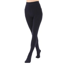 EVERSWE Women's Fleece Lined Opaque Thermal Tights Navy S - Warm & Cozy