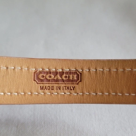 蔻驰Y2K黑色棕褐色皮革包裹式手链纯银925扣手链 — 第 4/4 张图片