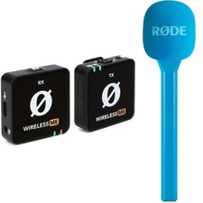 Rode Wireless ME Clip-on Wireless Microphone System with Handheld Adapter - Blue