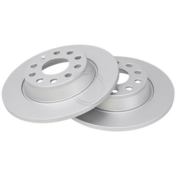 2 Bremsscheiben Voll Nicht BelüFtet Ø 282 Mm 12 Mm A.B.S. FüR U.A. VW Golf-image