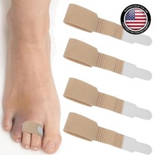 Hammer Toe Straightener for Women Men - 4 Pack Adjustable Toe Splints for Hamm