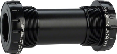 CeramicSpeed BSA Road Bottom Bracket - English Thread, 68mm, 24mm Spindle, Black