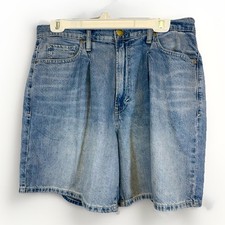 a.n.a Highest Rise Blue Denim Jean Shorts Women s Size 12 7 Inch Inseam NWT