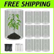 Protective Wire Plant Cages - 10 Packs of Customizable 24"x12" Mesh Panels