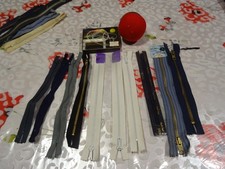 grand lot fermetures éclairs    couture ,pique épingle  boite a fil  couturiére