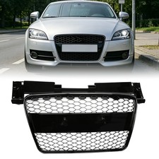 Waben Grill Kühlergrill passend für Audi TT 8J 08-14 Frontgrill Glanz Schwarz