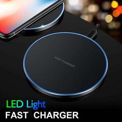 20W Wireless Charger Fast Charging Mat Metal For  iPhone 17 16 Samsung S25 S26