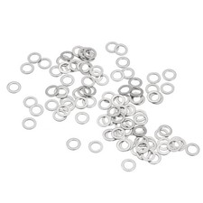 100pcs M3 304 Stainless Steel Flat Washers 3x5x0.2mm Ultra Thin Flat Spacers