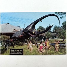 Weeki Wachee Mermaids Largest Beetle Florida FL Postcard 1960s Dynastes Hercules
