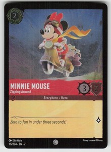 Minnie Mouse - Zipping Around 115/204 Rise of the Floodborn Cold Foil