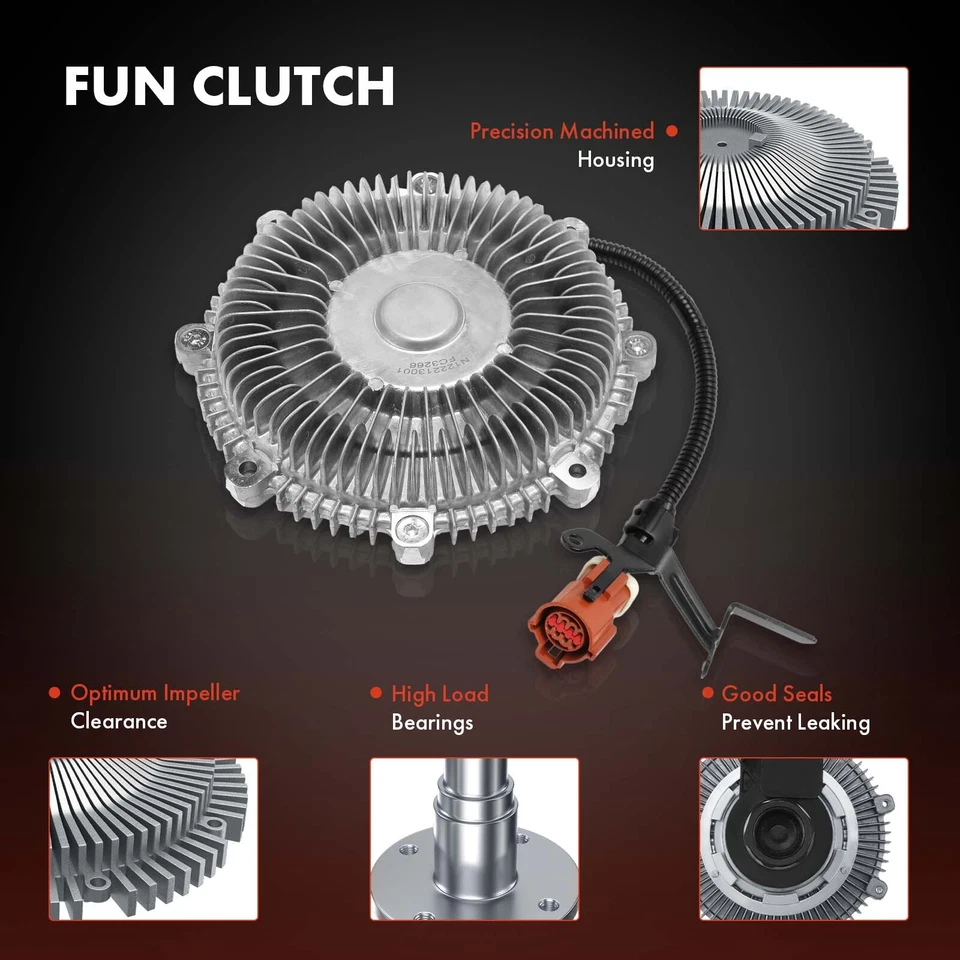 Embrague ventilador eléctrico para Ford F-150 2009-2010 Expedition 2009 Lincoln Navigator Foto 3 de 4