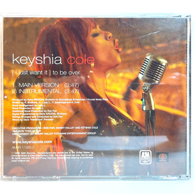 SHA Nice & Slow promo cd single インディーR&B KEYSHIA COLE: (I JUST WANT IT) TO BE OVER (2005) CD Promo Single