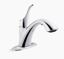 Kohler K-22035-CP Simplice Pull-out laundry sink faucet, two-function sprayhead